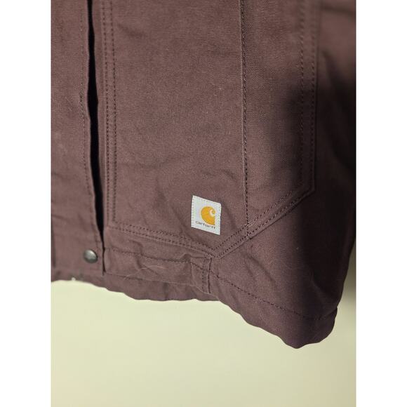 Carhartt 103385 Womens M Quick Duck Jefferson Tradtional Jacket Brown Gorpcore - Picture 3 of 13